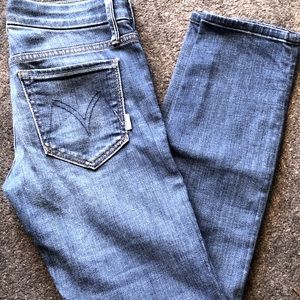 MOTHER Women's Ankle Cropped Jeans — Medium Blue Wash